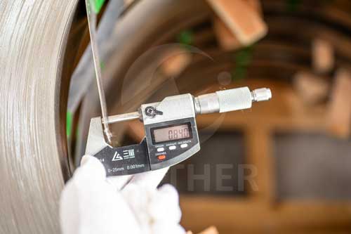 Incoloy 800 strip thickness inspection