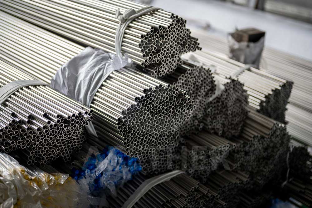 photo of nickel alloy pipes