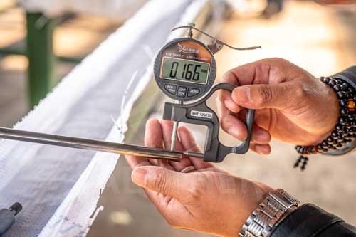 Inconel 625 capillary wall thickness inspection