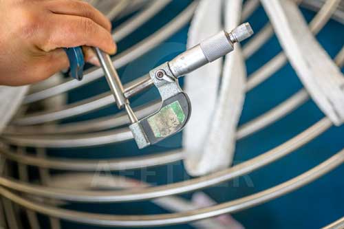 Hastelloy C-276 coil tube outer diamter inspection