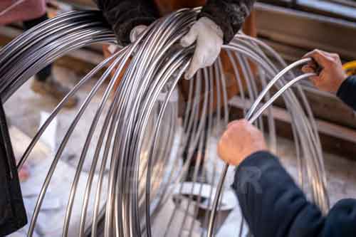 Hastelloy C-276 coil tube surface inspection