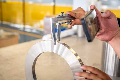 Inconel 601 ring thickness inspection