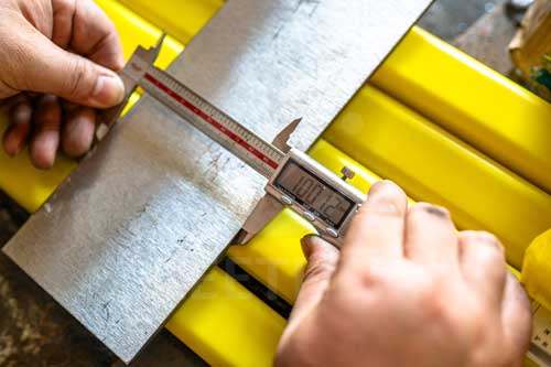 Inconel 601 plate width inspection