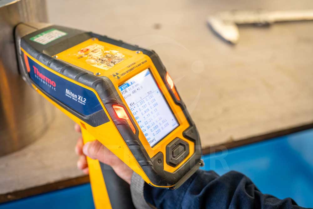 Monel 400round bar & rod PMI test