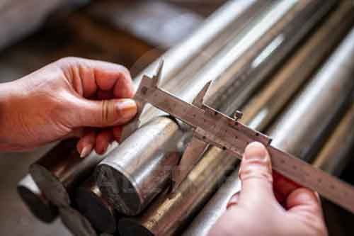 Monel R-405 round bar diameter inspection