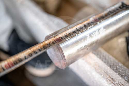 Monel R-405 round bar length inspection