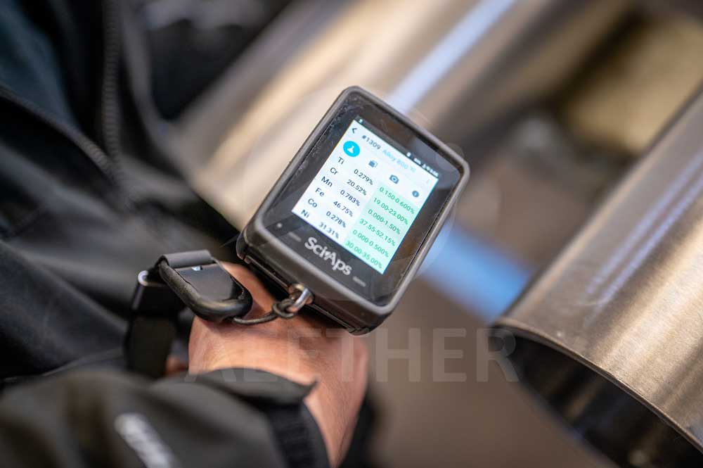 Incoloy 800seamless pipe & tube PMI test