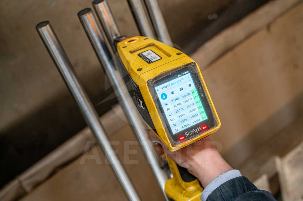 Incoloy 825seamless pipe & tube PMI test