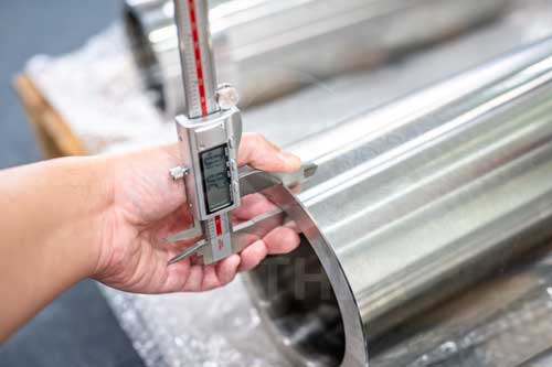 Inconel 686 seamless tube wall thickness inspection