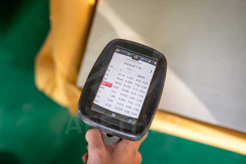 Inconel 718sheet PMI test