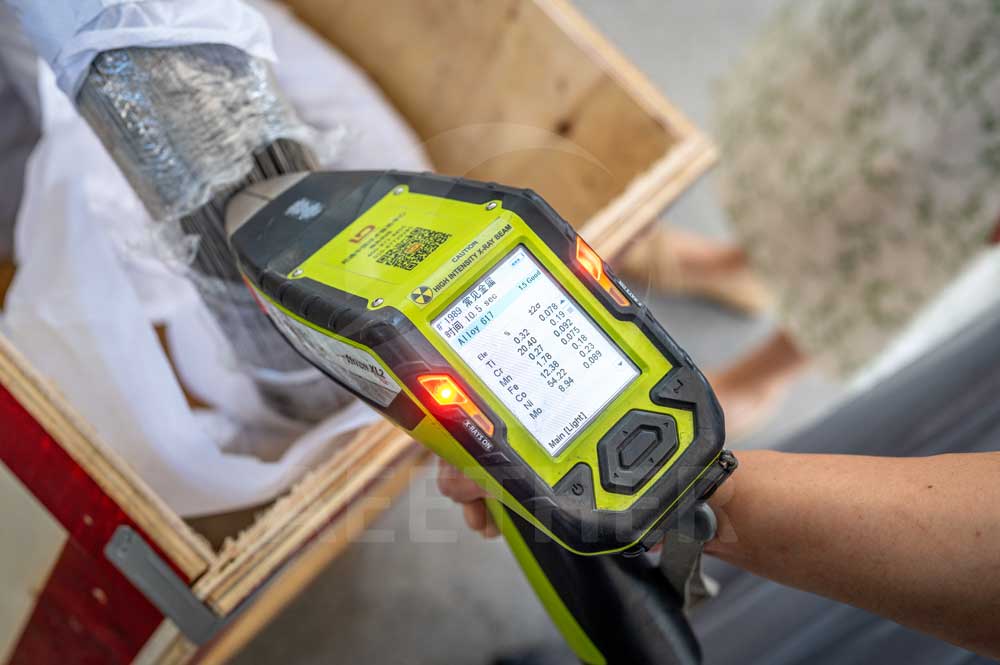 Inconel 617wire PMI test
