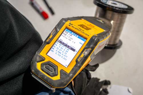 Inconel X-750wire PMI test