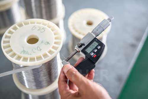 Inconel 600 wire diameter inspection